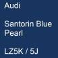 Preview: Audi, Santorin Blue Pearl, LZ5K / 5J.